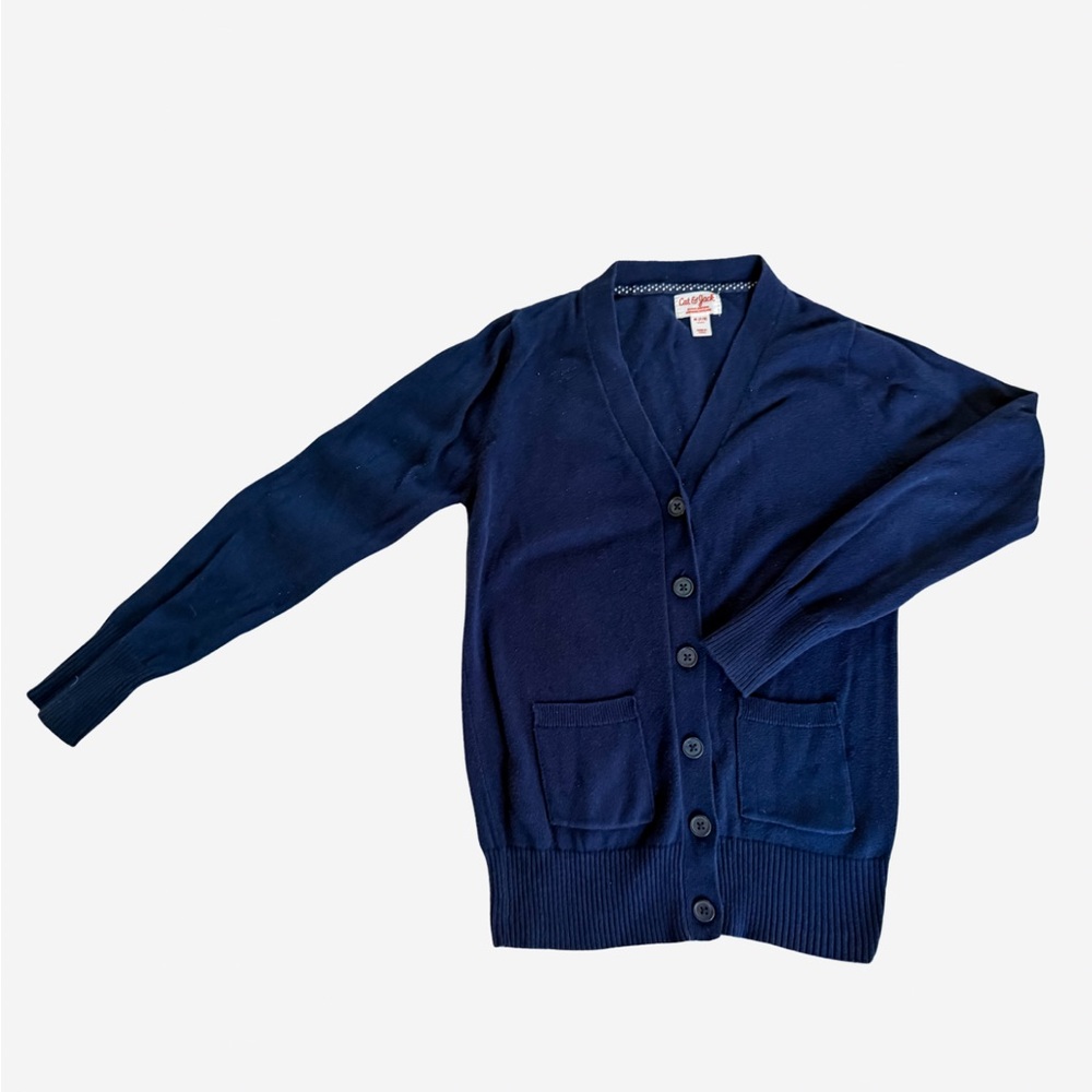 Cat & Jack Kids Navy Blue Cardigan Sweater